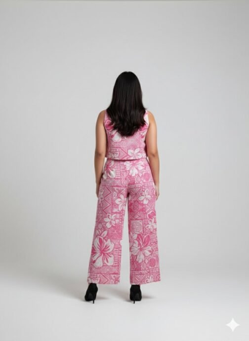 Summer vibe pink printed co-ord set - Image 4