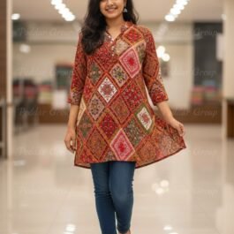 Bohemian Mosaic Long Sleeve Kurti/Tunic