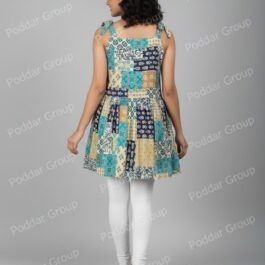 Tie-Shoulder Strappy Summer Flowy kurti