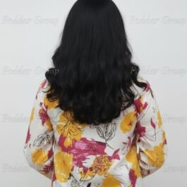 Bohemian Floral Top with Crochet V-Neck Yoke