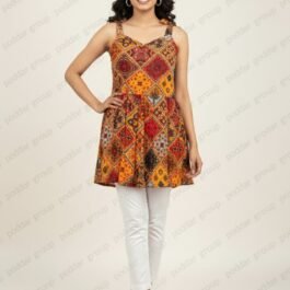 Chic Sweetheart Neck Flared Top with Tie-Up Shoulders