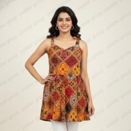 Chic Sweetheart Neck Flared Top with Tie-Up Shoulders